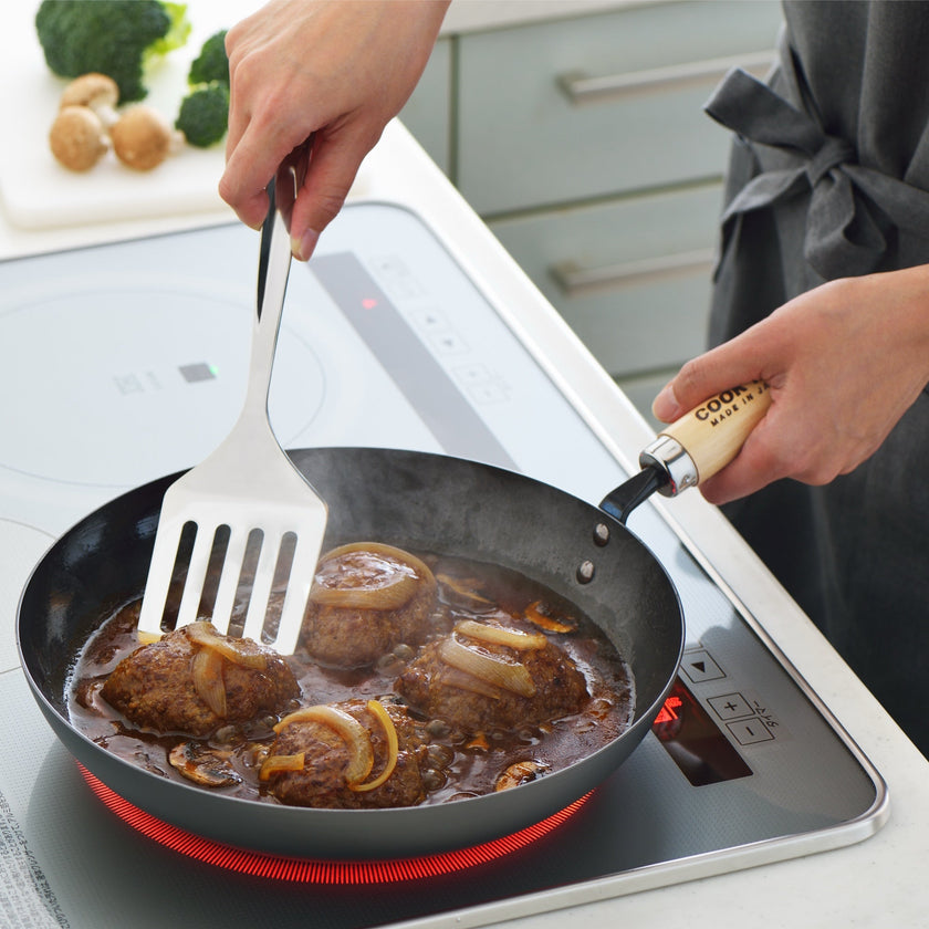 Yoshikawa Cook-Pal Ren Japanese Deep Fry Pan 28cm Carbon Steel | Japan