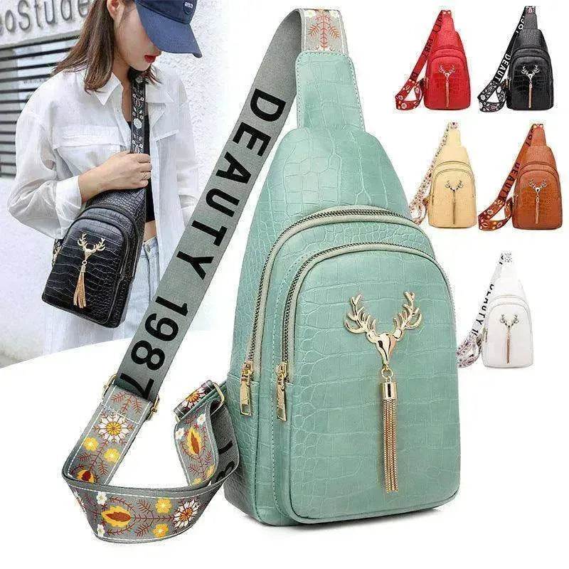 Deer Tassel Design Crossbody Bag For Women