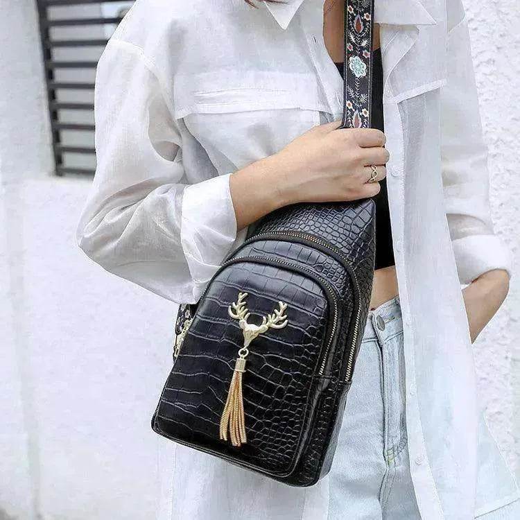 Deer Tassel Design Crossbody Bag For Women