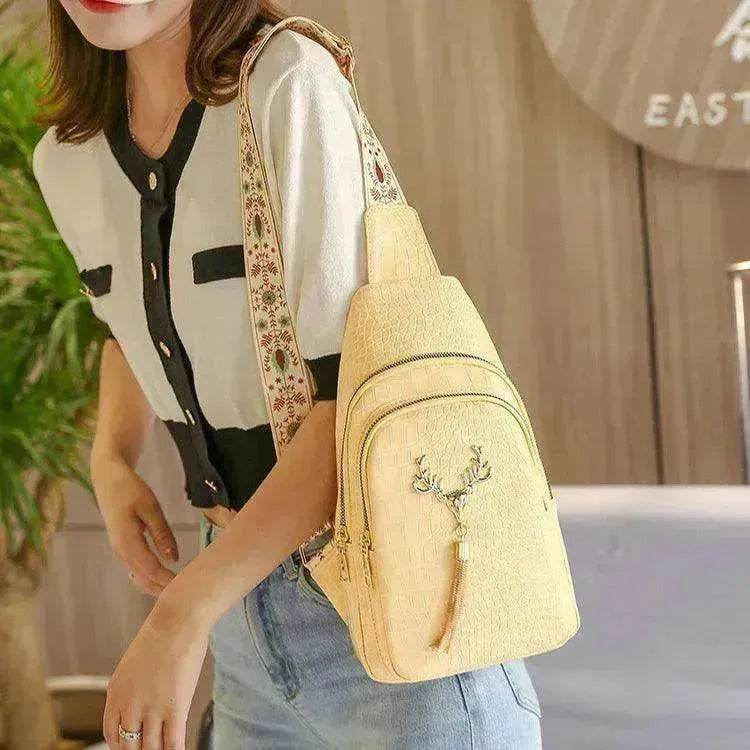 Deer Tassel Design Crossbody Bag For Women