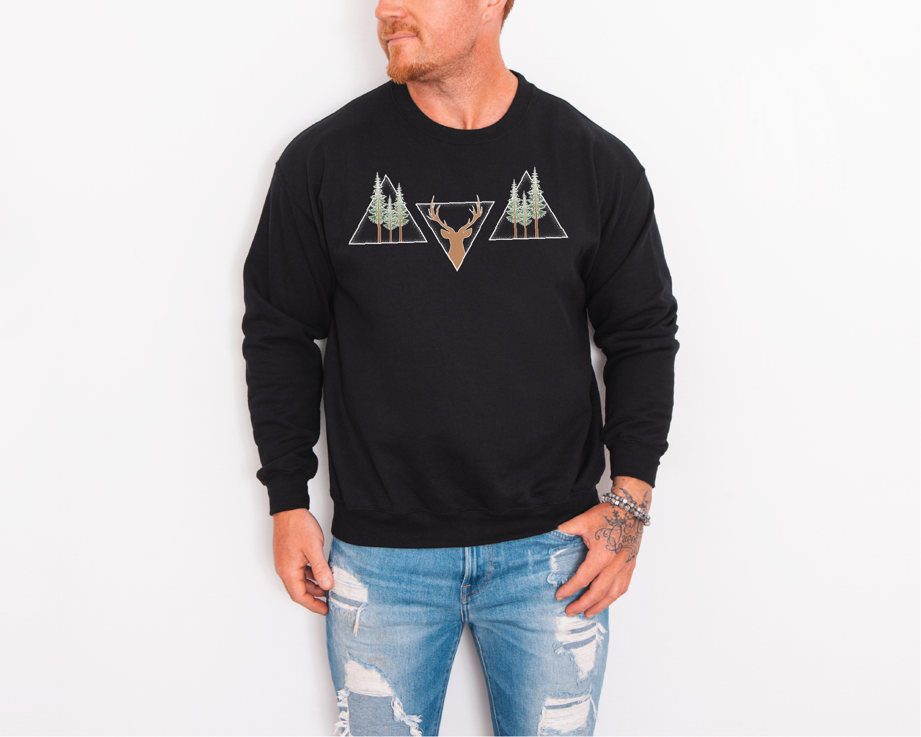 Hunting Triangles Unisex Crewneck