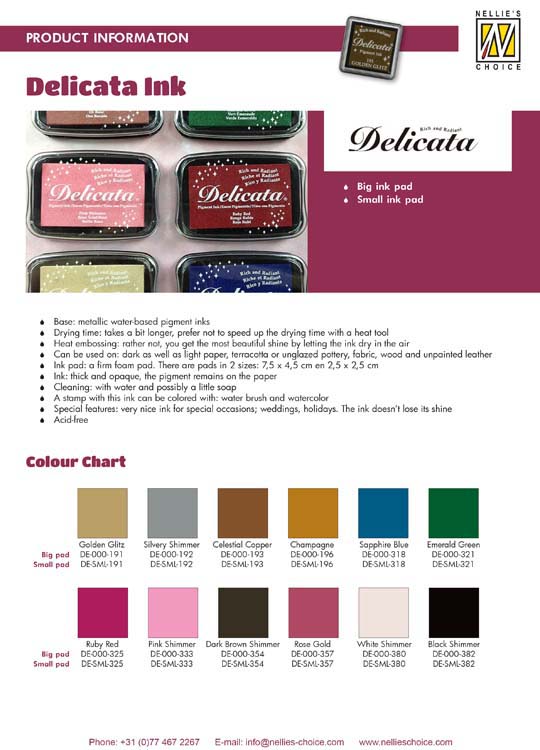 Tsukineko Delicata Pigment Ink Pad
