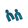 Arch Statement Earrings Handmade (Post or Clip On)- 