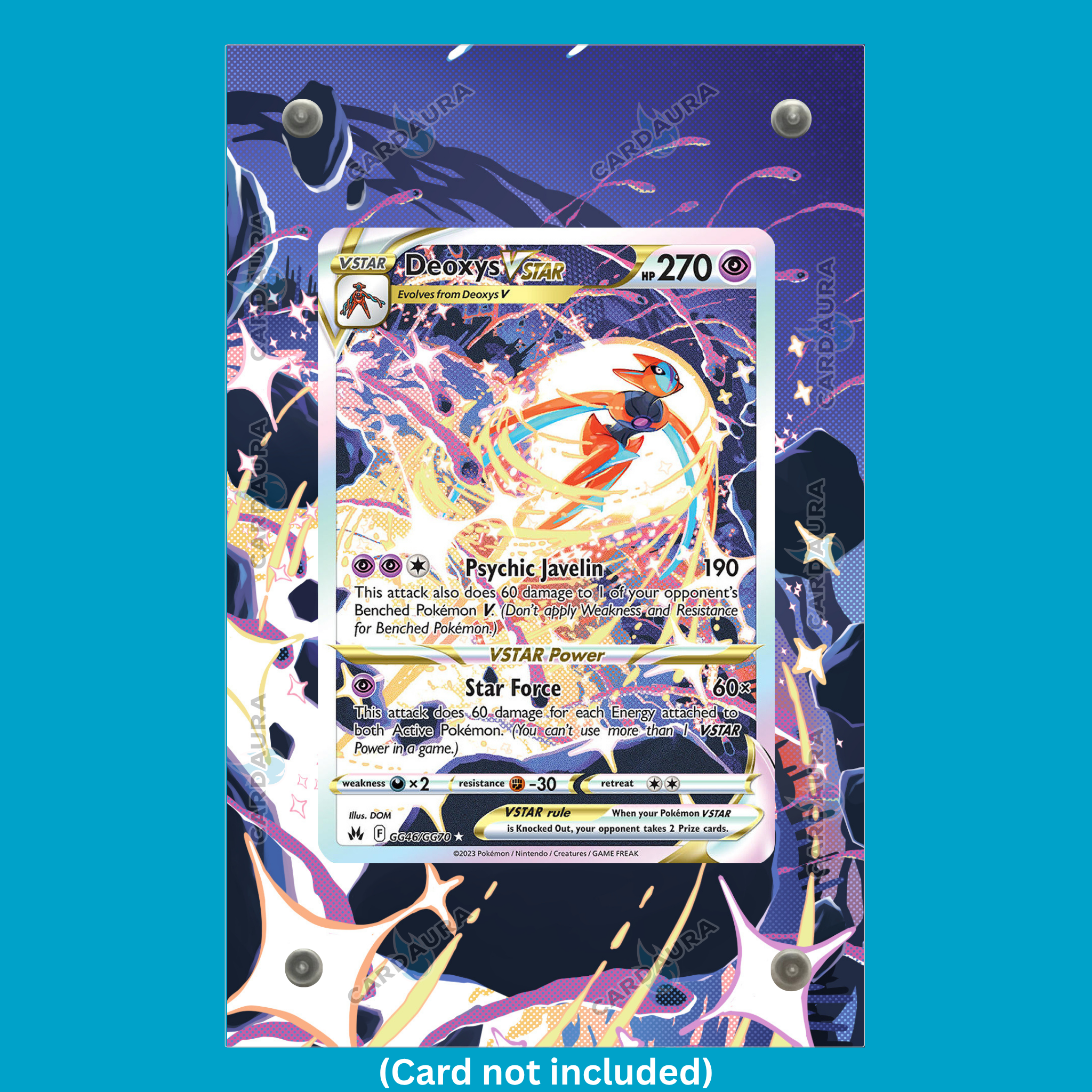 Deoxys VSTAR GG46/GG70 Crown Zenith (Ungraded) Display Case