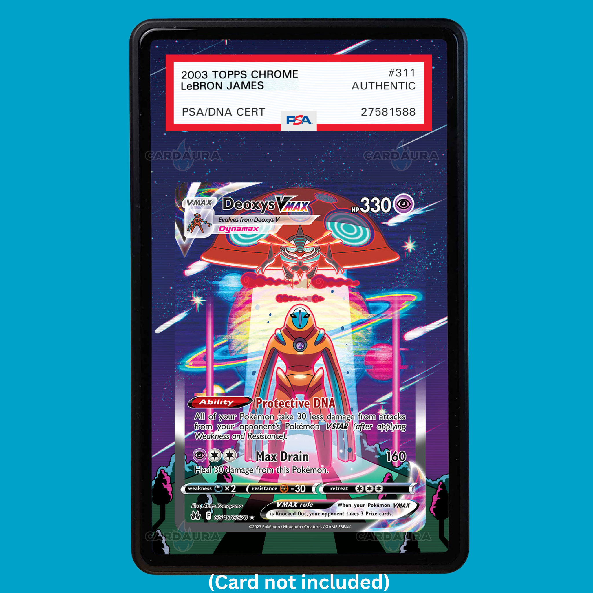 Deoxys VMAX GG45/GG70 Crown Zenith (Graded) Display Case