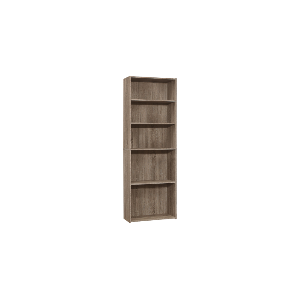 Étagère couleur taupe foncé avec 5 tablettes Monarch - (I7468)