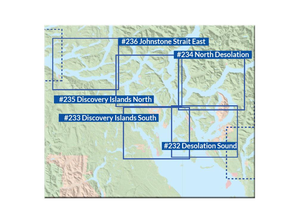 234 North Desolation Kayaking and Boating Map