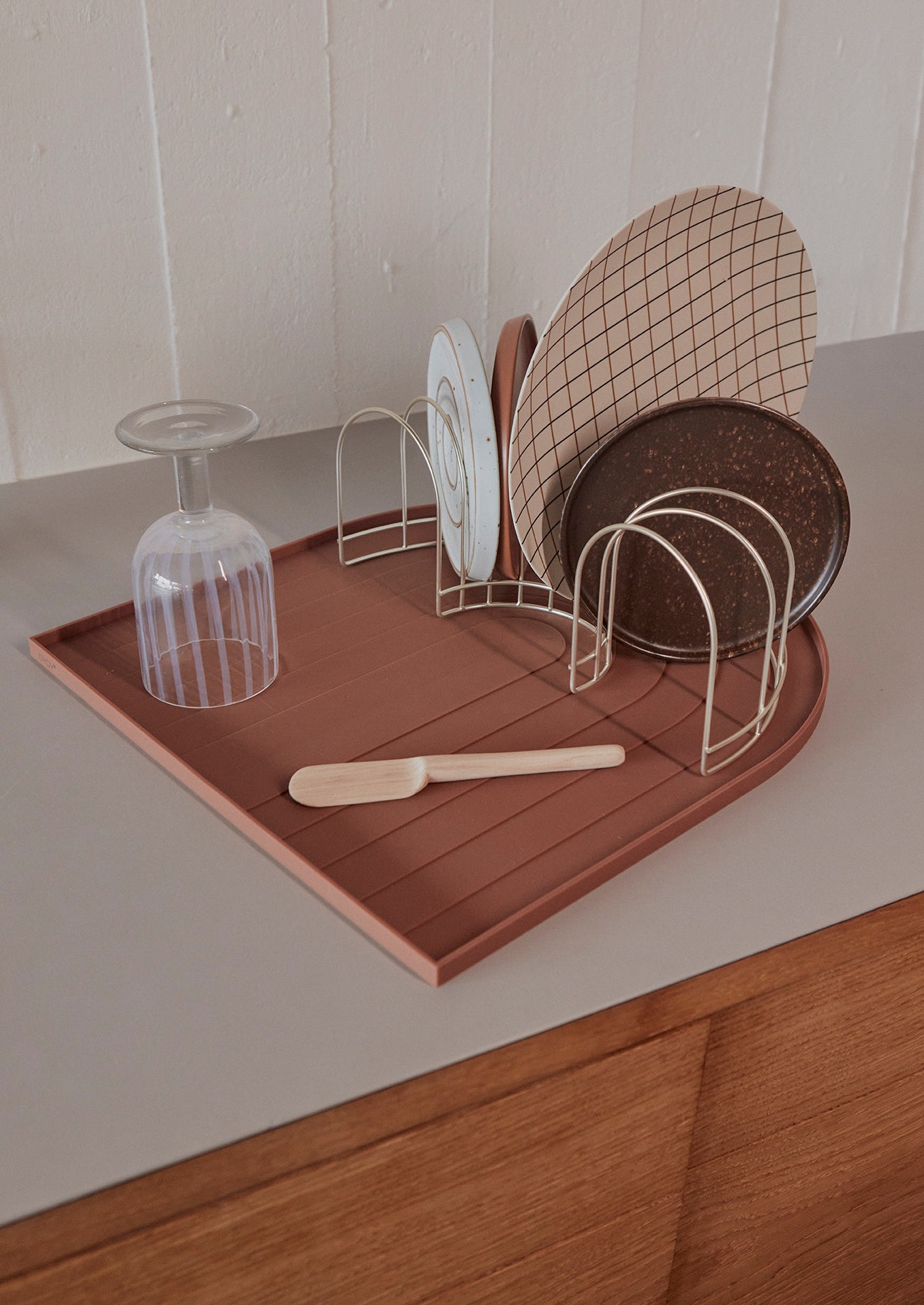 Inka Lunch/Dessert Plate - Pack of 2 - Caramel