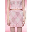 Diamond Vest Spaghetti Straps Knitted Cardigan Coat Three-piece Set