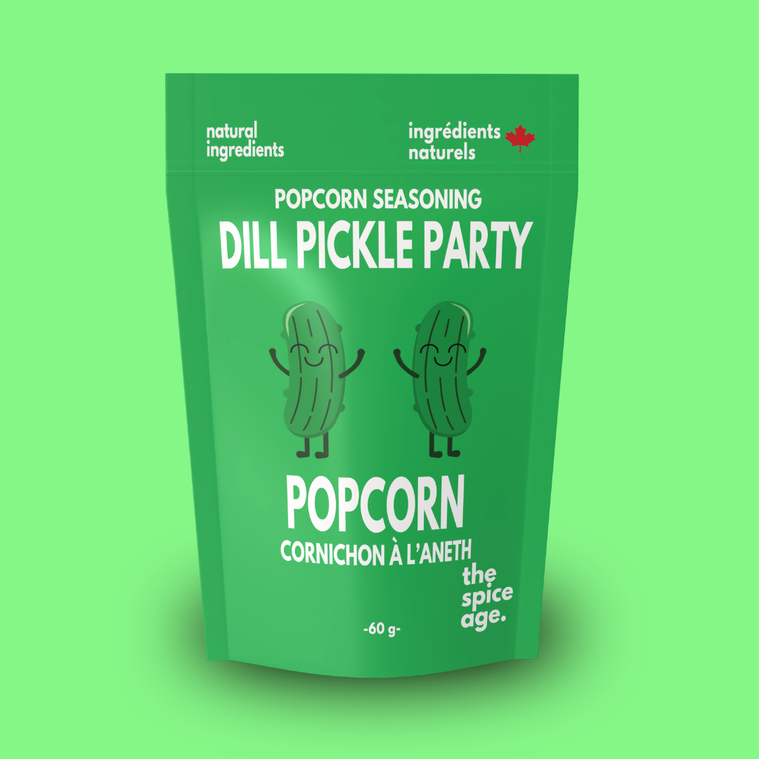 6-PACK CASE Dill Pickle Party Popcorn Topper