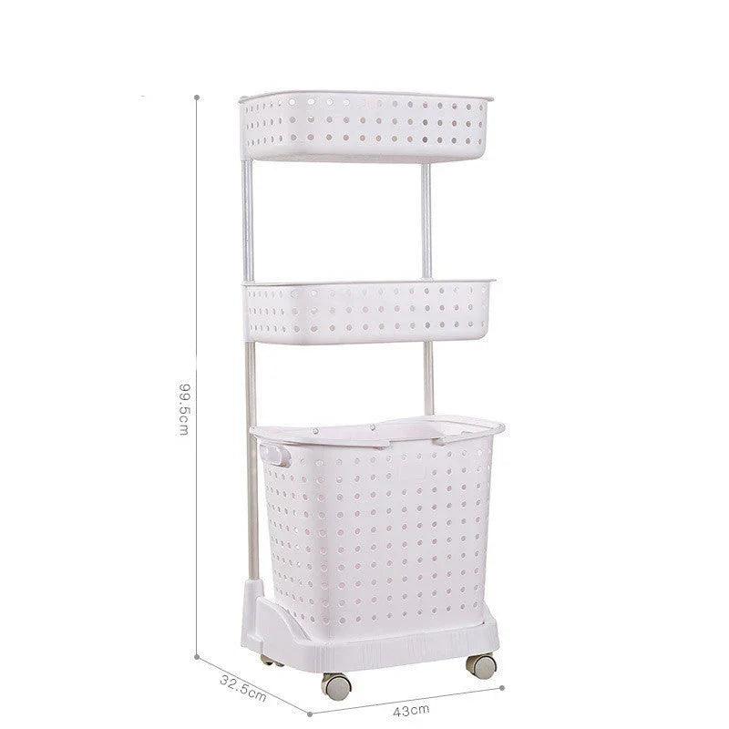 Dirty Clothes Storage Basket Rack