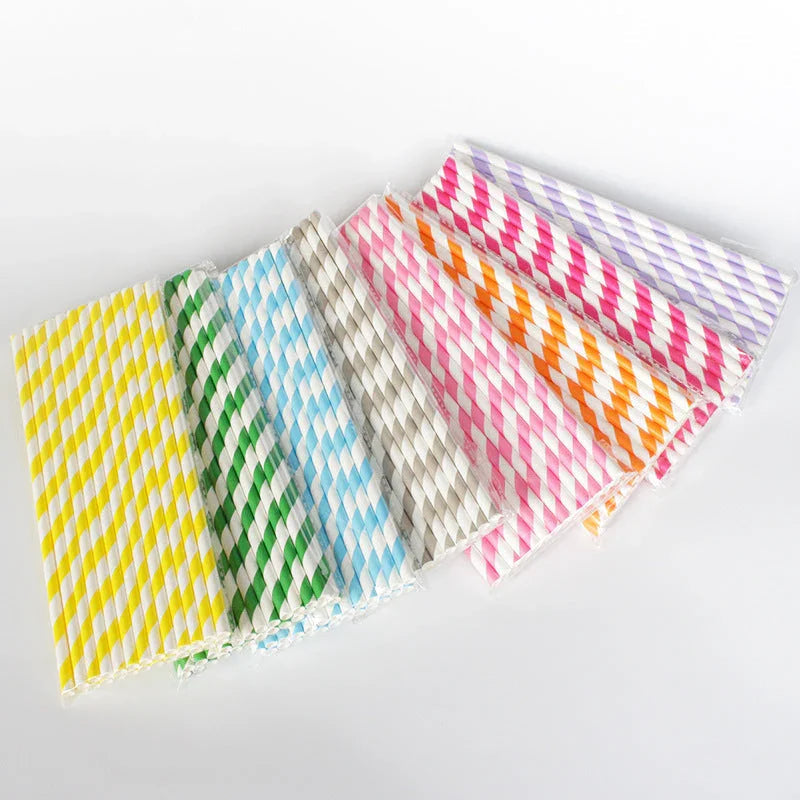 Disposable paper straws