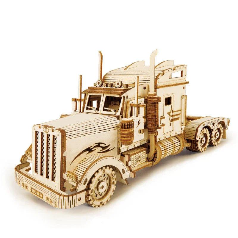 Diy Wooden Decompression  Large And Difficult Assembled Toy Car