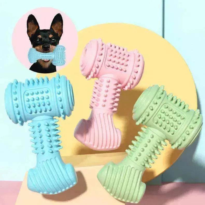 Rubber Dog Chew Toy – Durable Teeth Cleaning Puppy Toy for Aggressive Chewers