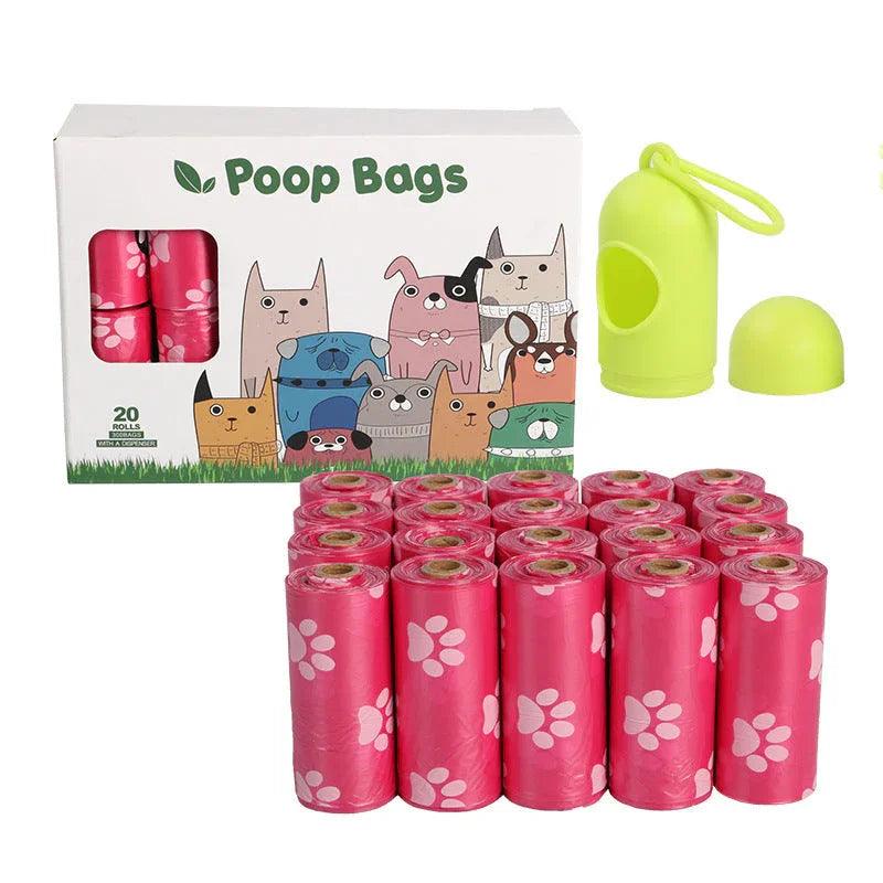 Dog Poop Bags – EPI Biodegradable Rolls with Optional Dispenser