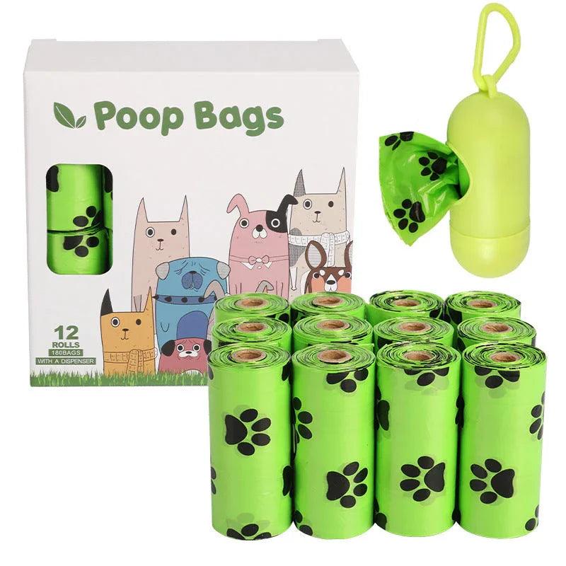 Dog Poop Bags – EPI Biodegradable Rolls with Optional Dispenser