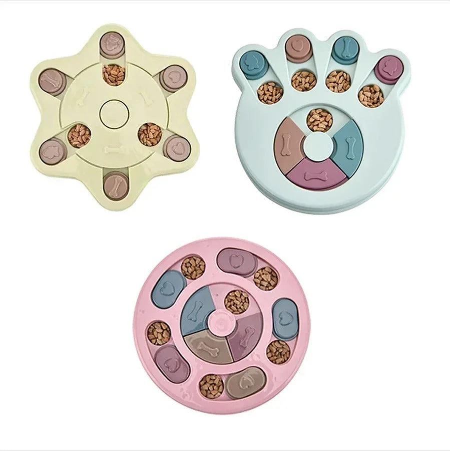 Dog Puzzle Toy — IQ Interactive Slow Feeder for Small & Medium Dogs (Pink, Blue, Green)