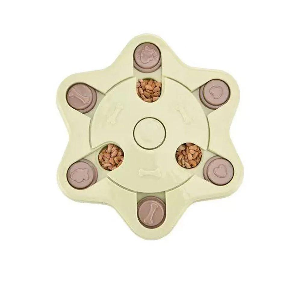 Dog Puzzle Toy — IQ Interactive Slow Feeder for Small & Medium Dogs (Pink, Blue, Green)