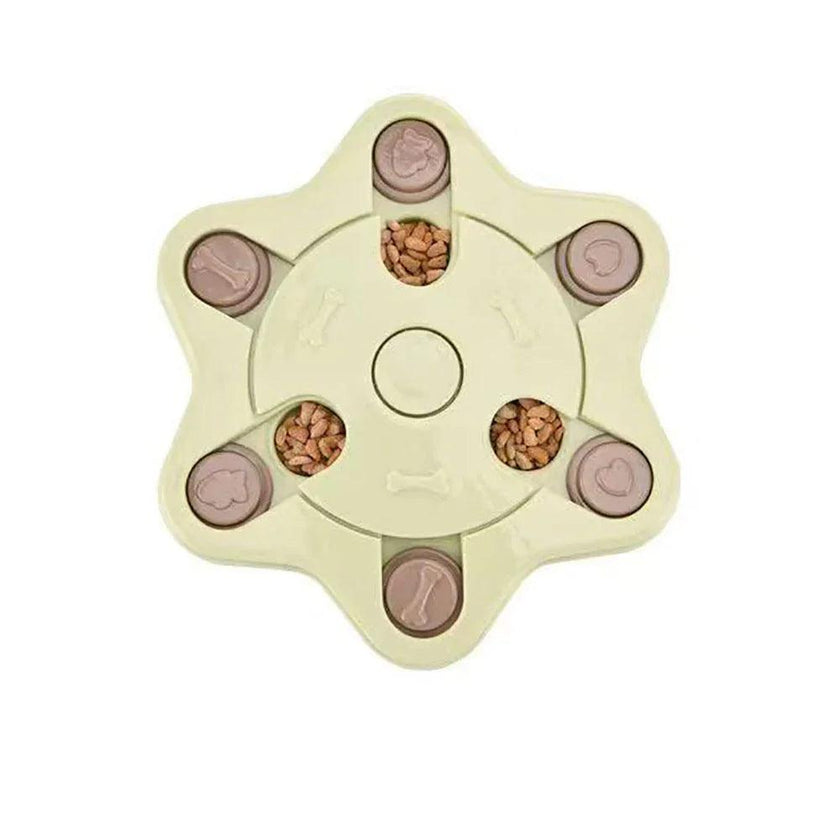 Dog Puzzle Toy — IQ Interactive Slow Feeder for Small & Medium Dogs (Pink, Blue, Green)