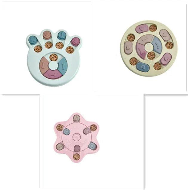 Dog Puzzle Toy — IQ Interactive Slow Feeder for Small & Medium Dogs (Pink, Blue, Green)