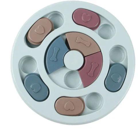 Dog Puzzle Toy — IQ Interactive Slow Feeder for Small & Medium Dogs (Pink, Blue, Green)