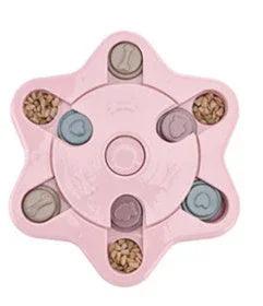 Dog Puzzle Toy — IQ Interactive Slow Feeder for Small & Medium Dogs (Pink, Blue, Green)