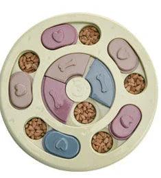 Dog Puzzle Toy — IQ Interactive Slow Feeder for Small & Medium Dogs (Pink, Blue, Green)