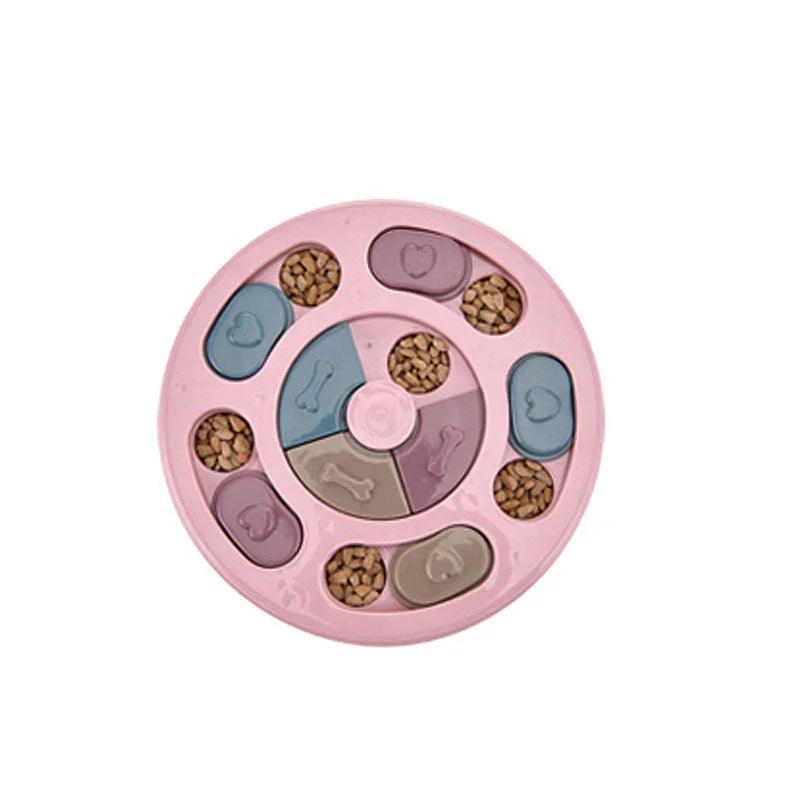 Dog Puzzle Toy — IQ Interactive Slow Feeder for Small & Medium Dogs (Pink, Blue, Green)
