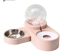 Dog Bowl with Automatic Water Refill Bottle — Stainless Steel Pet Feeding Station