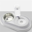 Dog Bowl with Automatic Water Refill Bottle — Stainless Steel Pet Feeding Station