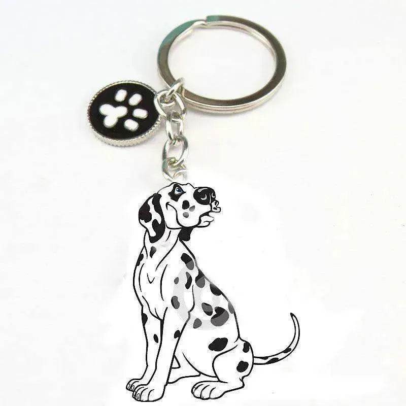 Dog car keychain