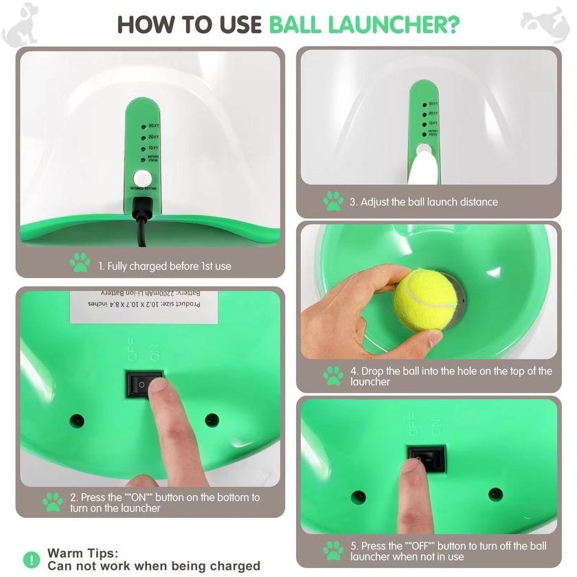 Automatic Dog Ball Launcher Toy