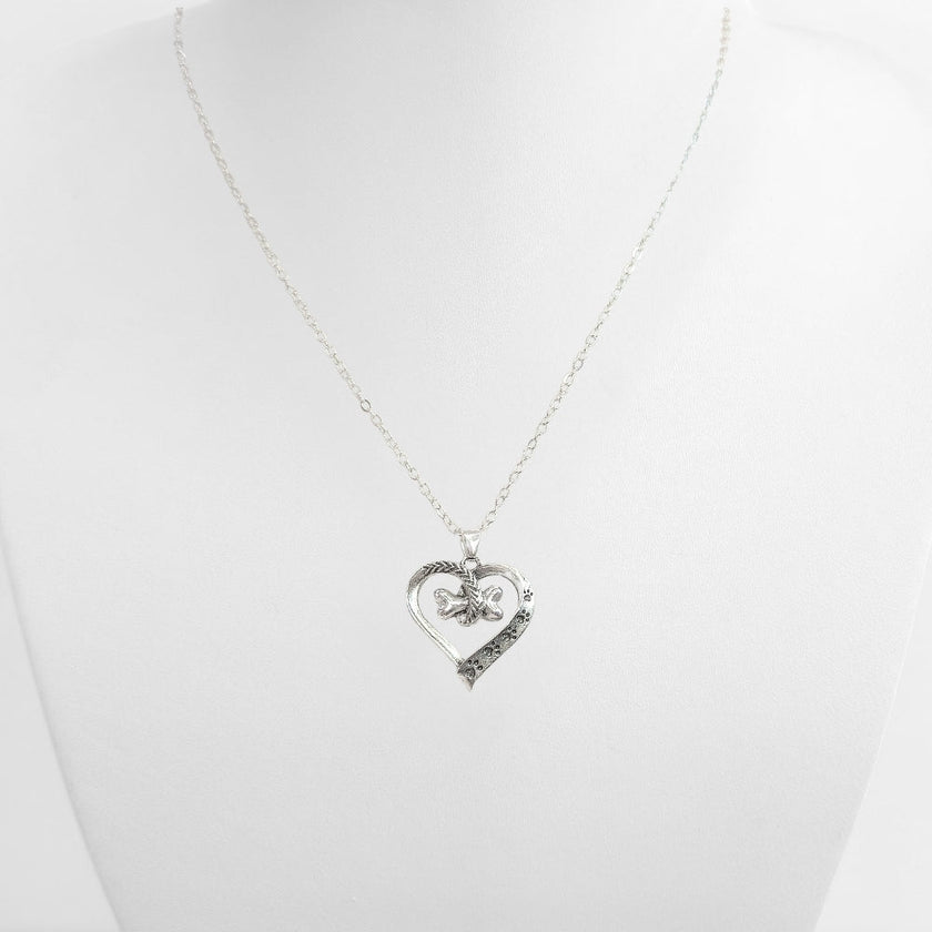 Heart & Bone Necklace