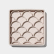 3-in-1 fish scale slow feeder bowl - sand