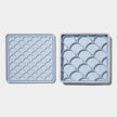 3-in-1 fish scale slow feeder bowl - sky