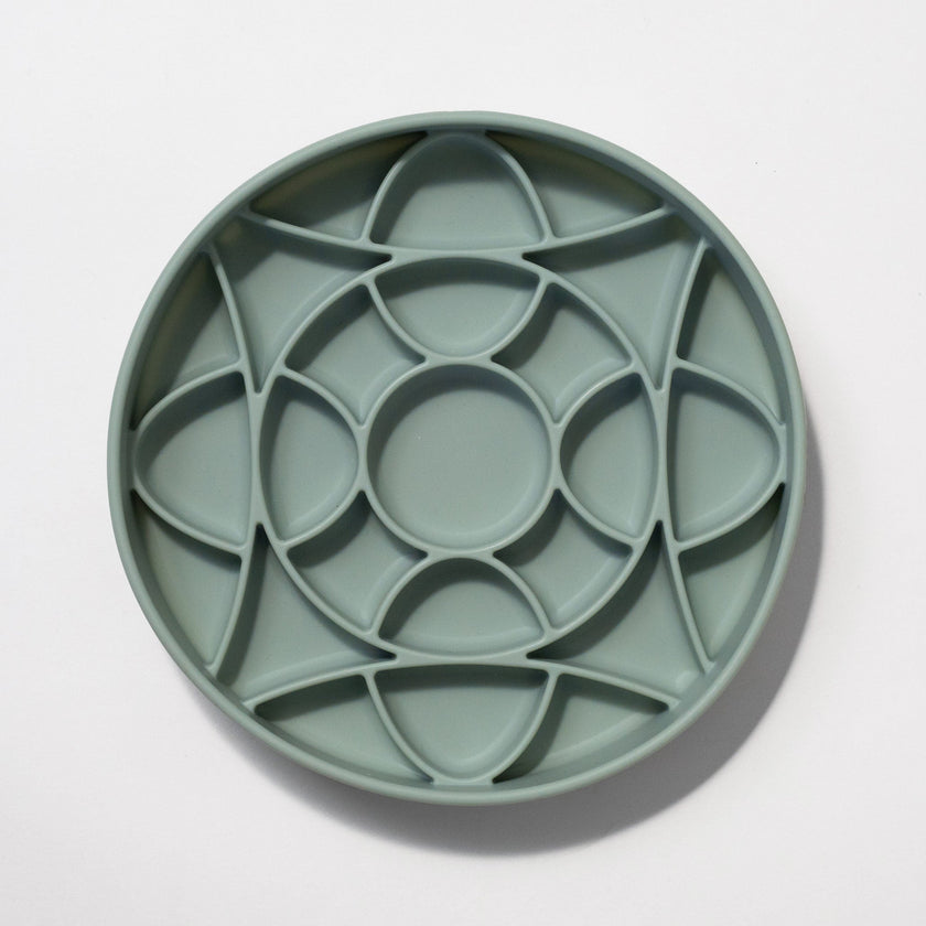 circulo slow feeder bowl - seafoam