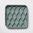 argyle slow feeder bowl - seafoam