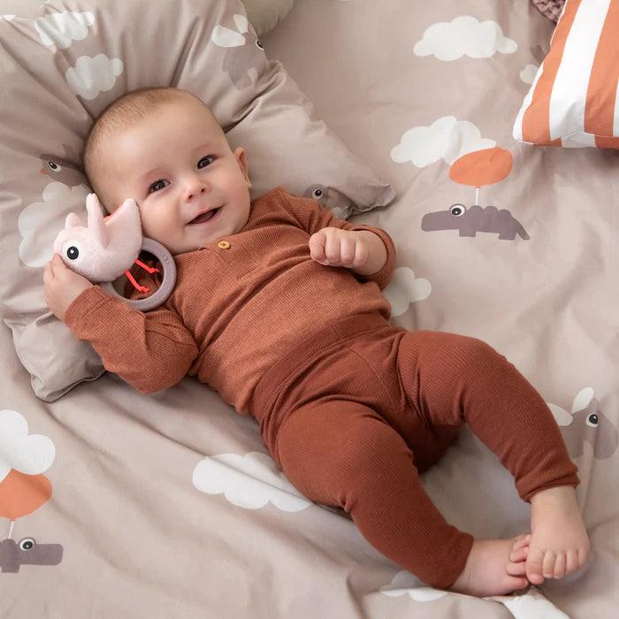 Done by Deer - Sensory rattle w/teether Birdee