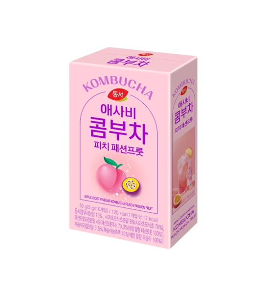 Dongsuh Apple Cider Vinegar Kombucha Peach Passion Fruit [Best Before Date: 2027.07.16]