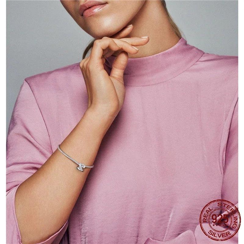 Dongyi Pan'S New Product Sterling Silver S925 Silver Bracelet Diy Silver Beads Silver Charms Marine Animal Beads Wholesale