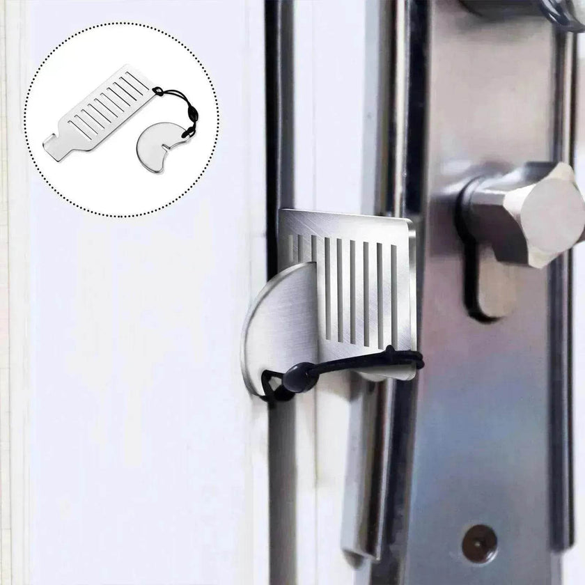 Door Free Punch Door Stopper Anti theft Buckle