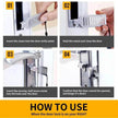 Door Free Punch Door Stopper Anti theft Buckle