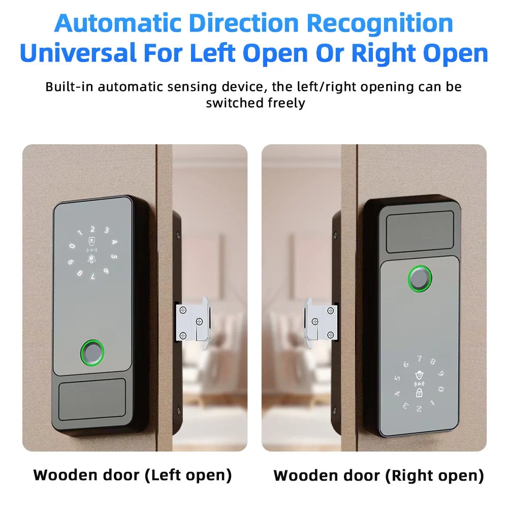 RAYKUBE G18 Tuya Smart Door Lock APP/Fingerprint/IC Card/Password Unlock