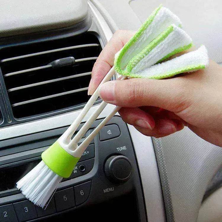 Double Head With Rag Blinds Cleaning Dusting Dashboard Keyboard Brush