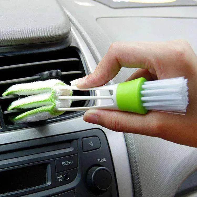 Double Head With Rag Blinds Cleaning Dusting Dashboard Keyboard Brush