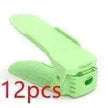 Double Stackable Shoes Shelf Storage Plastic Adjustable Shoes Rack Cabinets