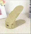 Double Stackable Shoes Shelf Storage Plastic Adjustable Shoes Rack Cabinets