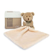 Doudou - Mouchoir en forme d'ours dans une boîte fleurie 10 cm