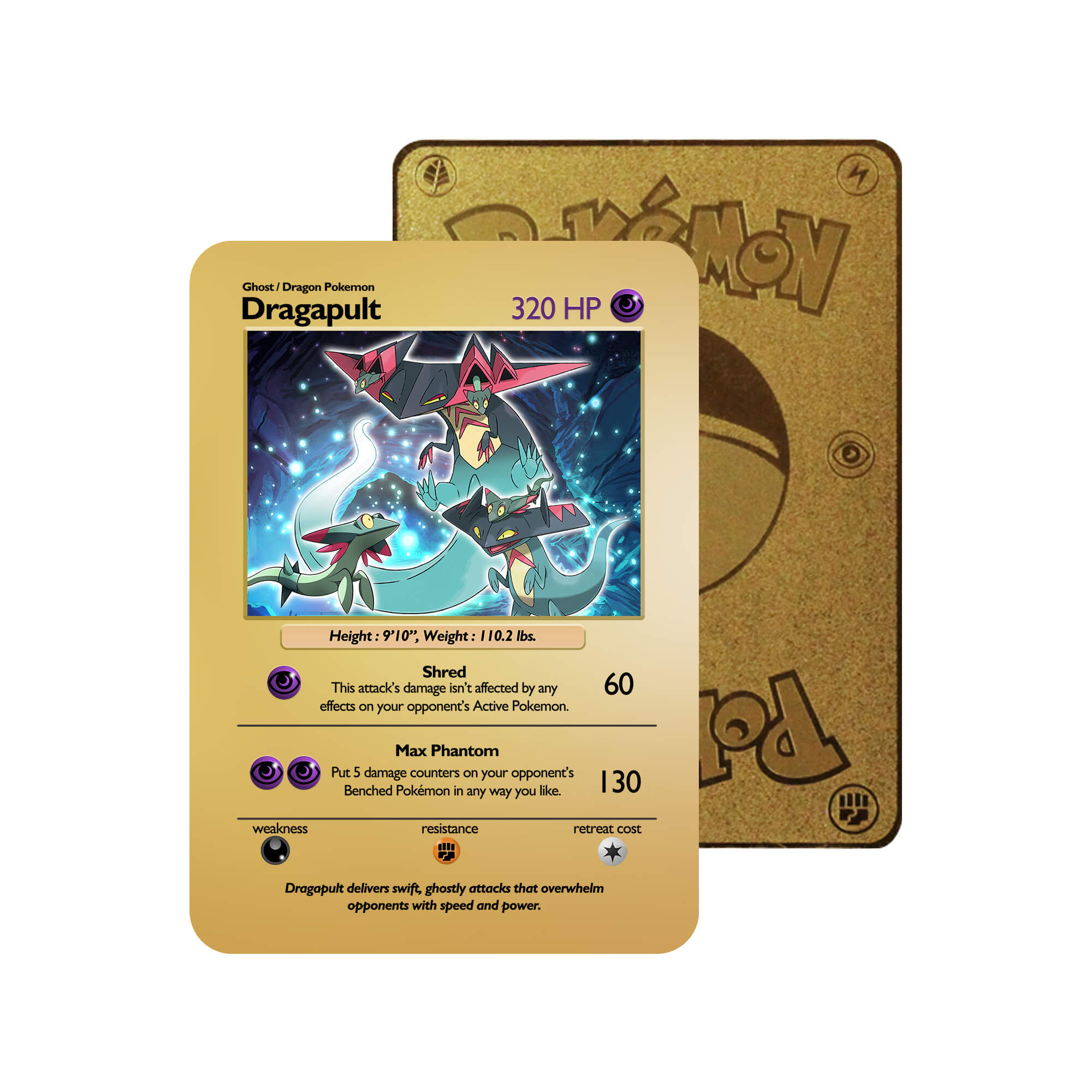 Carte Orica Métal Dragapult Evolutions