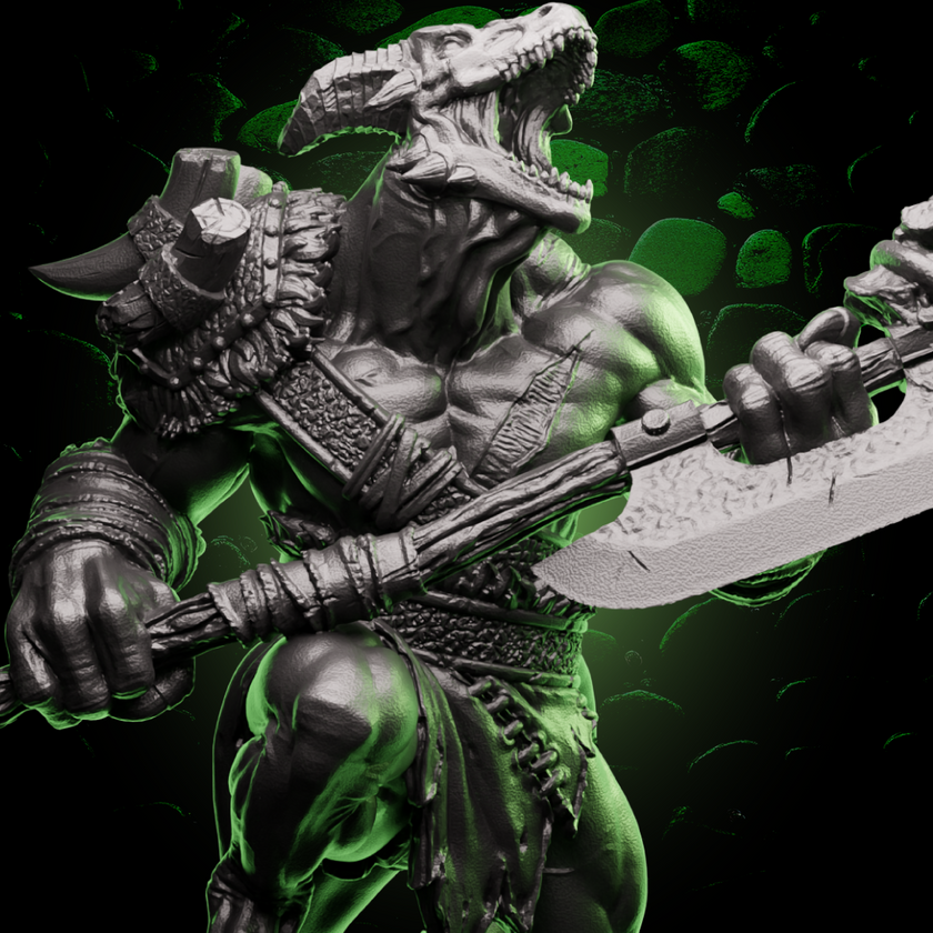 Dragonborn Barbarian | Battleaxe | 5e
